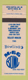 Matchbook Cover - M 66 Bowling Battle Creek MI
