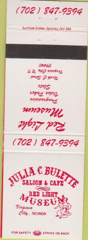 Matchbook Cover - Red Light Museum Casino Virginia City NV girlie