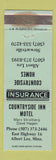 Matchbook Cover - Countryside Inn Motel Albert Lea MN WORN