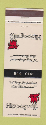 Matchbook Cover - Hippogriff Restaurant Minneapolis MN