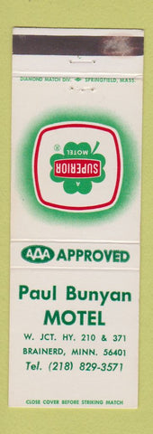 Matchbook Cover - Paul Bunyan Motel Brainerd MN