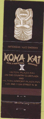 Matchbook Cover - Kona Kai tiki Kansas City MO