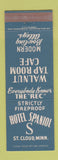 Matchbook Cover - Hotel Spanol St Clouid MN