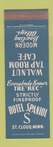 Matchbook Cover - Hotel Spanol St Clouid MN