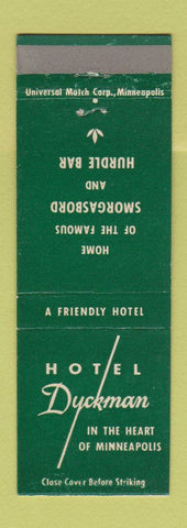 Matchbook Cover - Hotel Duckman Minneapolis MN