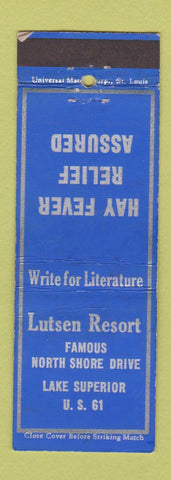 Matchbook Cover - Lutsen Resort MN WEAR