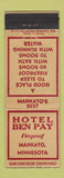 Matchbook Cover - Hotel Ben Pay Mankato MN YELLOW