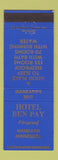 Matchbook Cover - Hotel Ben Pay Mankato MN BLUE