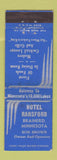 Matchbook Cover - Hotel Ransford Brainered MN BLUE