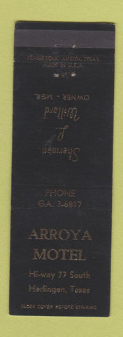 Matchbook Cover - Arroyo Motel Harlingen TX