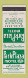 Matchbook Cover - Park Plaza Motel Fort Worth TX