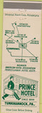 Matchbook Cover - Prince Hotel Tunkhannock PA