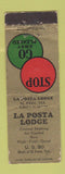 Matchbook Cover - La Posta Lodge El Paso TX WEAR
