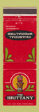 Matchbook Cover - The Brittany Lubbock Austin TX restaurant WEAR