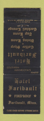 Matchbook Cover - Hotel Faribault MN WEAR