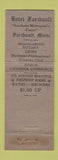 Matchbook Cover - Hotel Faribault MN WEAR