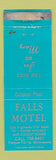 Matchbook Cover - Falls Motel Fergus Falls MN WORN