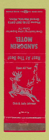 Matchbook Cover - Sandgren Motel Grand Marais MN WEAR