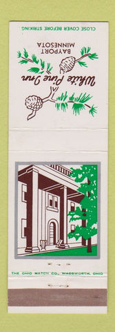 Matchbook Cover - White Pine Inn  Bayport MN