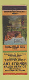 Matchbook Cover - Art Steiner Sales Advertising Fort Worth TX
