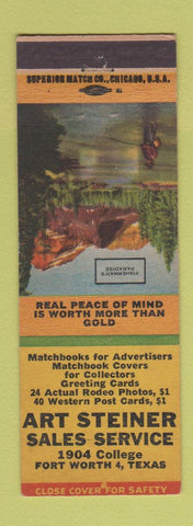 Matchbook Cover - Art Steiner Sales Advertising Fort Worth TX