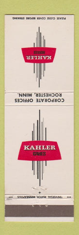 Matchbook Cover - Kahler Hotels Rochester MN