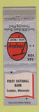 Matchbook Cover - First National Bank Ivanhoe MN