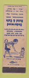 Matchbook Cover - Underwood Hotel Cafe Underwood MN girlie WEAR