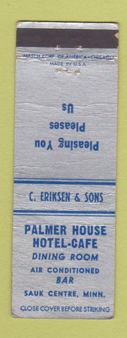 Matchbook Cover - Palmer House Hotel Cafe Sauk Centre MN WEAR