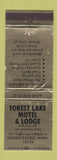 Matchbook Cover - Forest Lake Motel Lodge Grand Rapids MN WEAR
