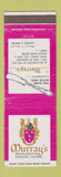 Matchbook Cover - Murray's Restaurant Silver Butter Knife Minneapolis MN