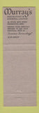 Matchbook Cover - Murray's Restaurant Silver Butter Knife Minneapolis MN