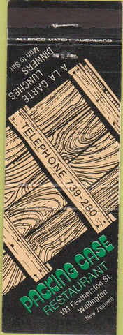 Matchbook Cover - Packing Case Restaurant Wellington New Zealand