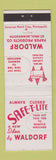 Matchbook Cover - Waldorf Paper Products St Paul MN