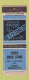 Matchbook Cover - Osseo Drug Store Osseo MN ADVANCE