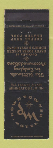 Matchbook Cover - Downtowner Motel Minneapolis MN