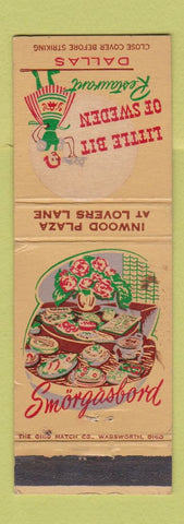 Matchbook Cover - Little Bit of Sweden Dallas TX girlie