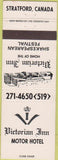 Matchbook Cover - Victorian Inn Stratford Canada Shakespear