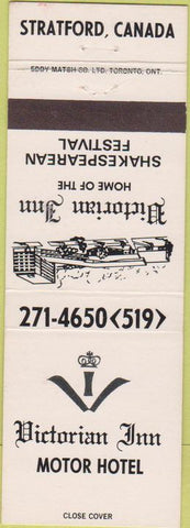 Matchbook Cover - Victorian Inn Stratford Canada Shakespear