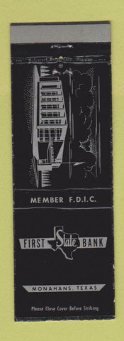 Matchbook Cover - First State Bank Monahans TX