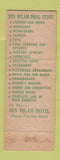 Matchbook Cover - Ben Milan Drug Store Houston TX