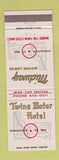 Matchbook Cover - Midway Twins Motor Hotel Minneapolis St Paul MN