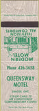 Matchbook Cover - Queensway Motel Simcoe ON