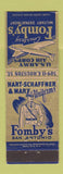 Matchbook Cover - Fomby's Military Uniforms San Antonio TX