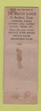 Matchbook Cover - Mayan Guest Ranch Bandera TX WORN