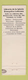 Matchbook Cover - Harry Smith Pastor Iglesia Evangelica Luterana Brownsville TX