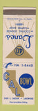 Matchbook Cover - Cal Bowling Lakewood CA