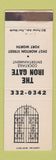 Matchbook Cover - Iron Gate Fort Worth TX WEAR