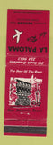 Matchbook Cover - La Paloma Del Rio Mexican Food San Antonio TX