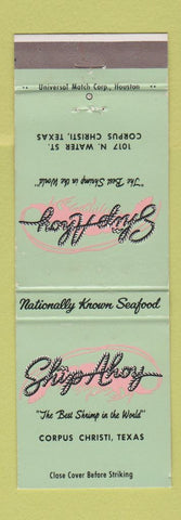 Matchbook Cover - Ship Ahoy Corpus Christi TX